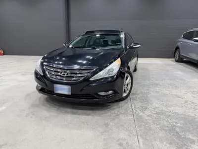 2012 Hyundai Sonata Limited 4D Sedan in Black with Black interior