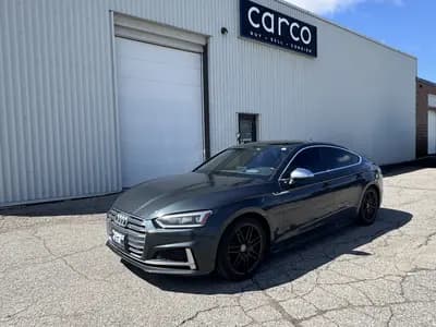 2018 Audi S5 Technik in Daytona Gray Pearl Effect with Red interior
