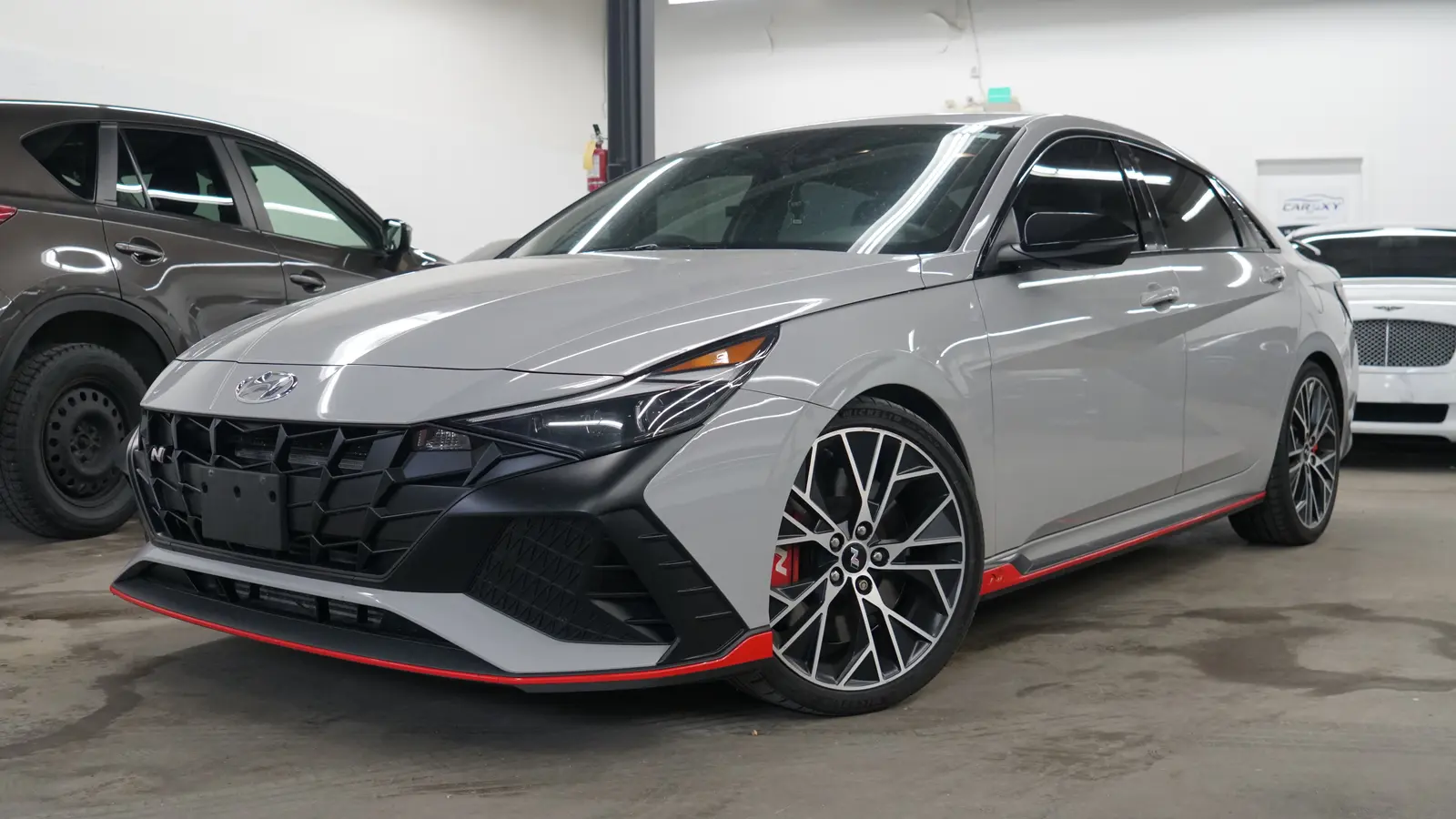 Certified, garage kept, local vehicle, non-smoker 2023 Hyundai Elantra N in Gray with Black interior Certified, garage kept, local vehicle, non-smoker 2023 Hyundai Elantra N in Gray with Black interior