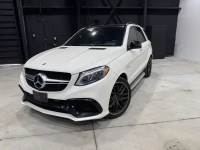 2018 Mercedes-Benz GLE-Class GLE63SAMG in White with Black interior